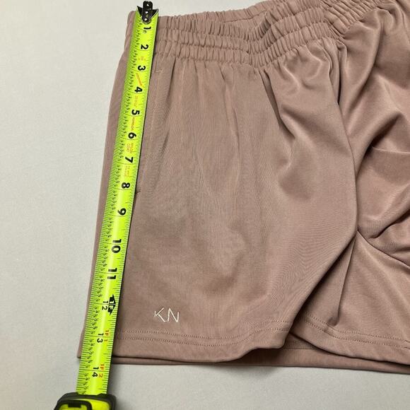 KLASSY NETWORK Elastic Waist Pull On Active Shorts 3.5" Size S Blush Pink - Picture 8 of 10